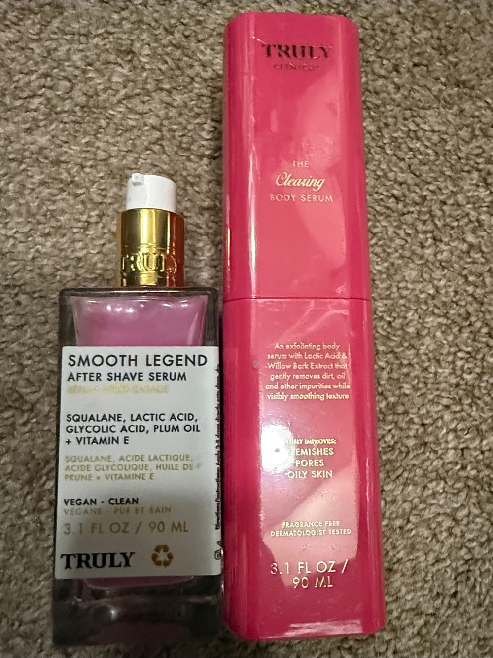 TRULY Smooth Legend After Shave Serum - Pink and Gold Accents